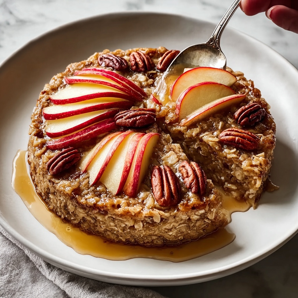Healthy Apple Baked Oatmeal Recipe - Recipe Image