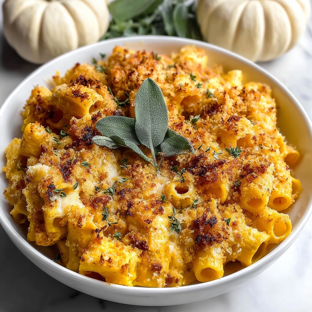 Cheesy Pumpkin Pasta Bake Recipe - Recipe Image