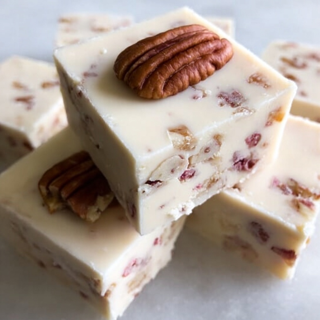 Strawberry Pecan Fudge Recipe - Recipe Image