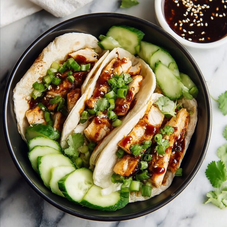 Teriyaki Chicken Tacos with Cucumber Recipe