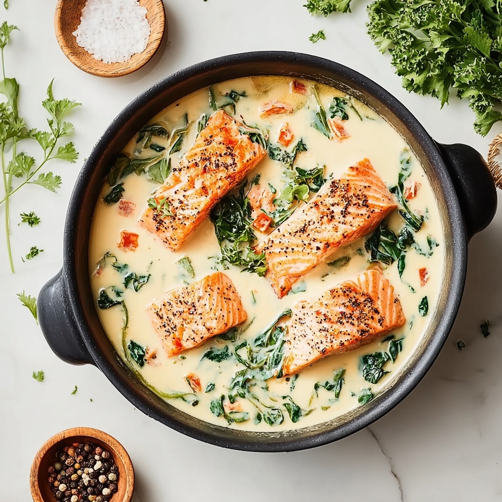 Creamy Tuscan Salmon Recipe - Recipe Image