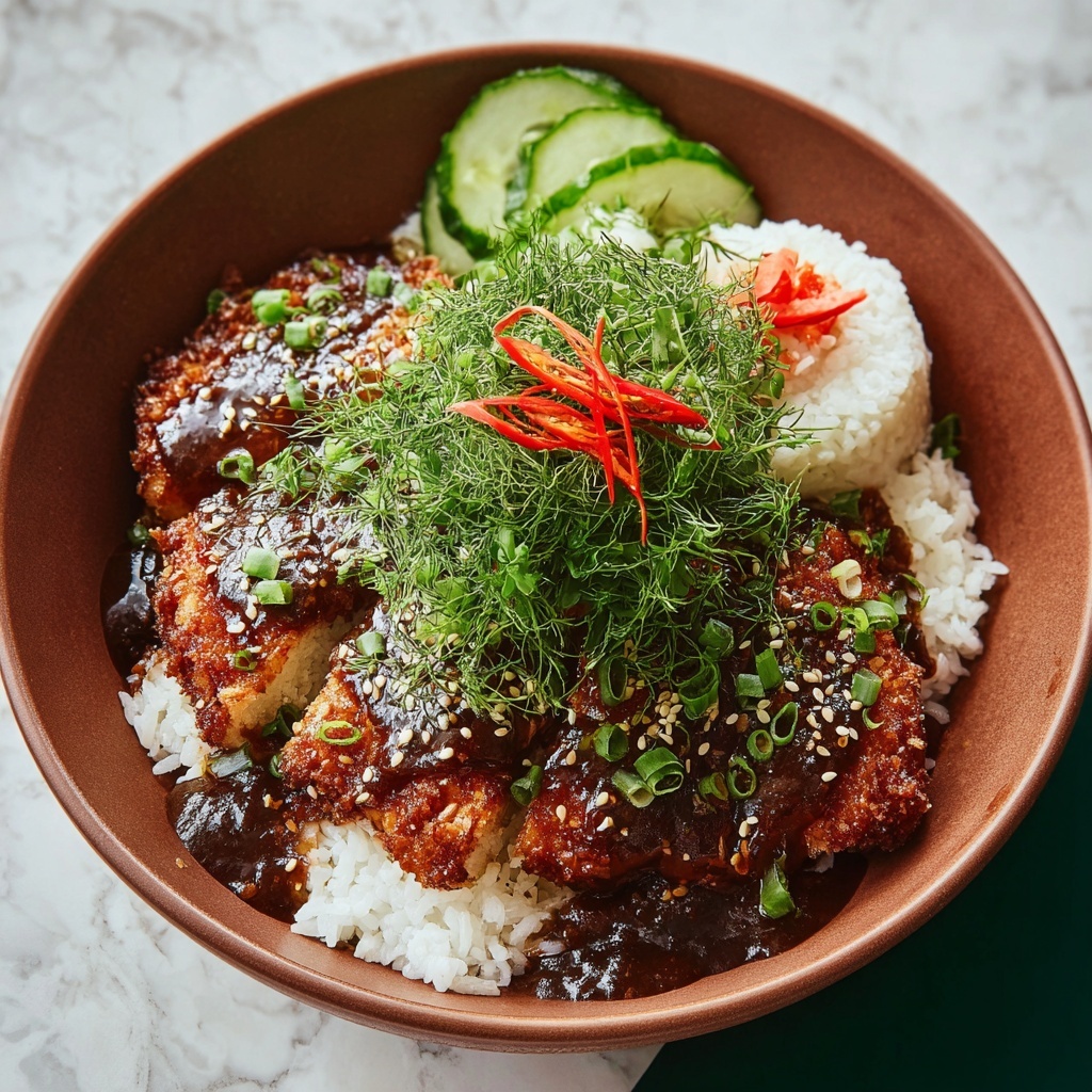 Taiwanese Fried Chicken Cutlet with Orange Honey and Miso Glaze Recipe - Recipe Image