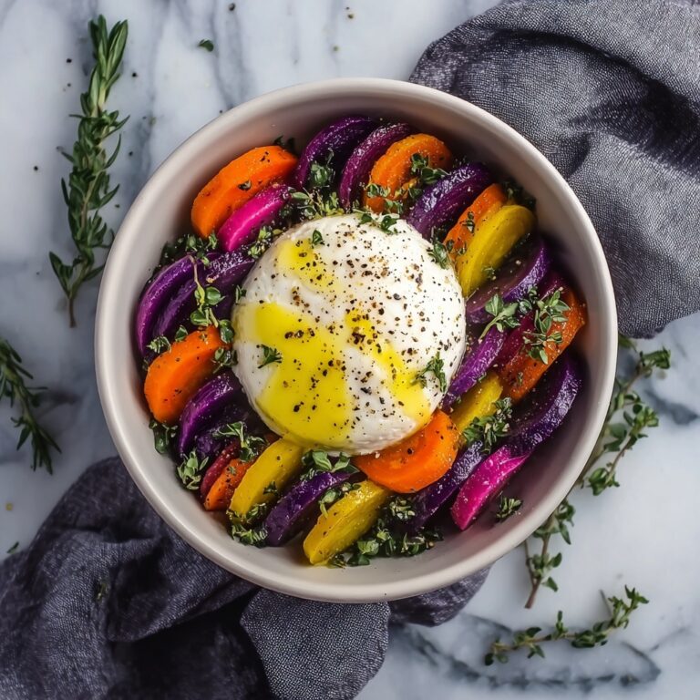 Vibrant Roasted Beets & Carrots with Creamy Burrata Salad Recipe