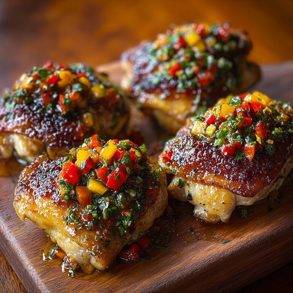 Savory Mediterranean Chicken Thighs Recipe - Recipe Image