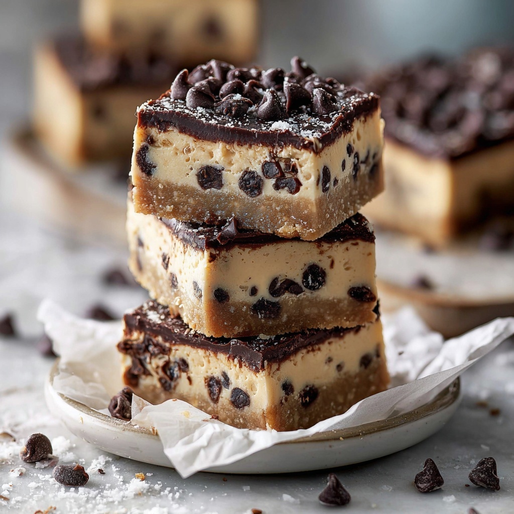 No Bake Cookie Dough Bars Recipe - Recipe Image