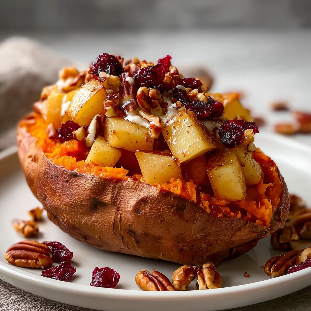 Apple Spiced Stuffed Sweet Potatoes Recipe - Recipe Image