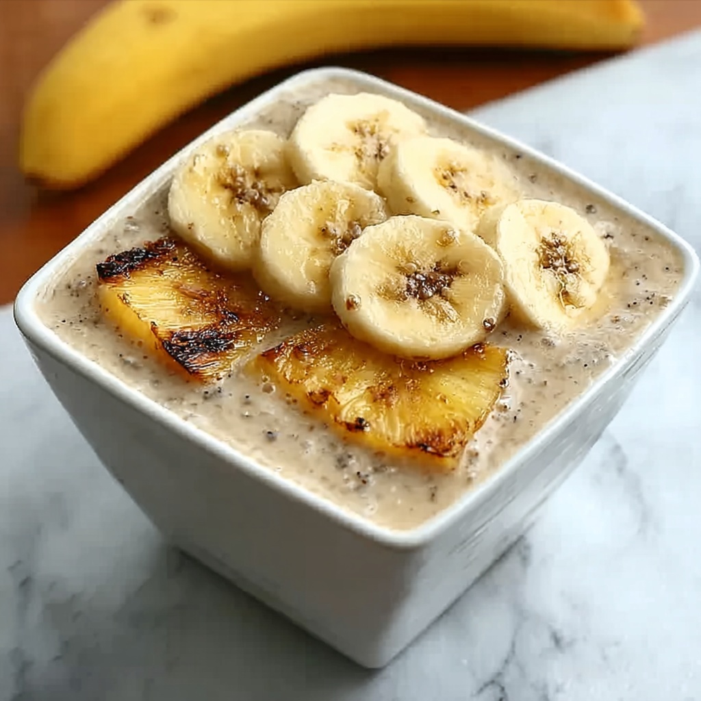 Tropical Pineapple and Banana Smoothie Recipe - Recipe Image