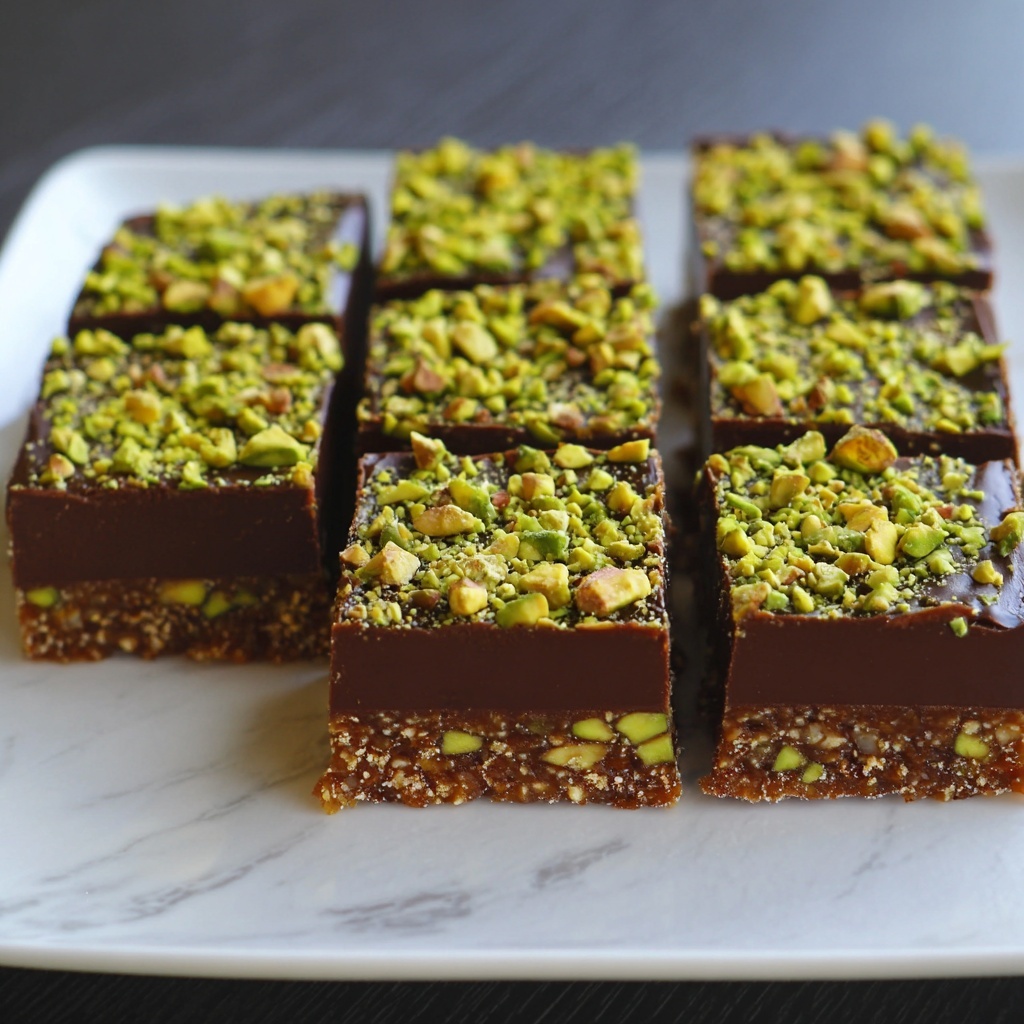 Pistachio Kunafa Brownie Recipe - Recipe Image