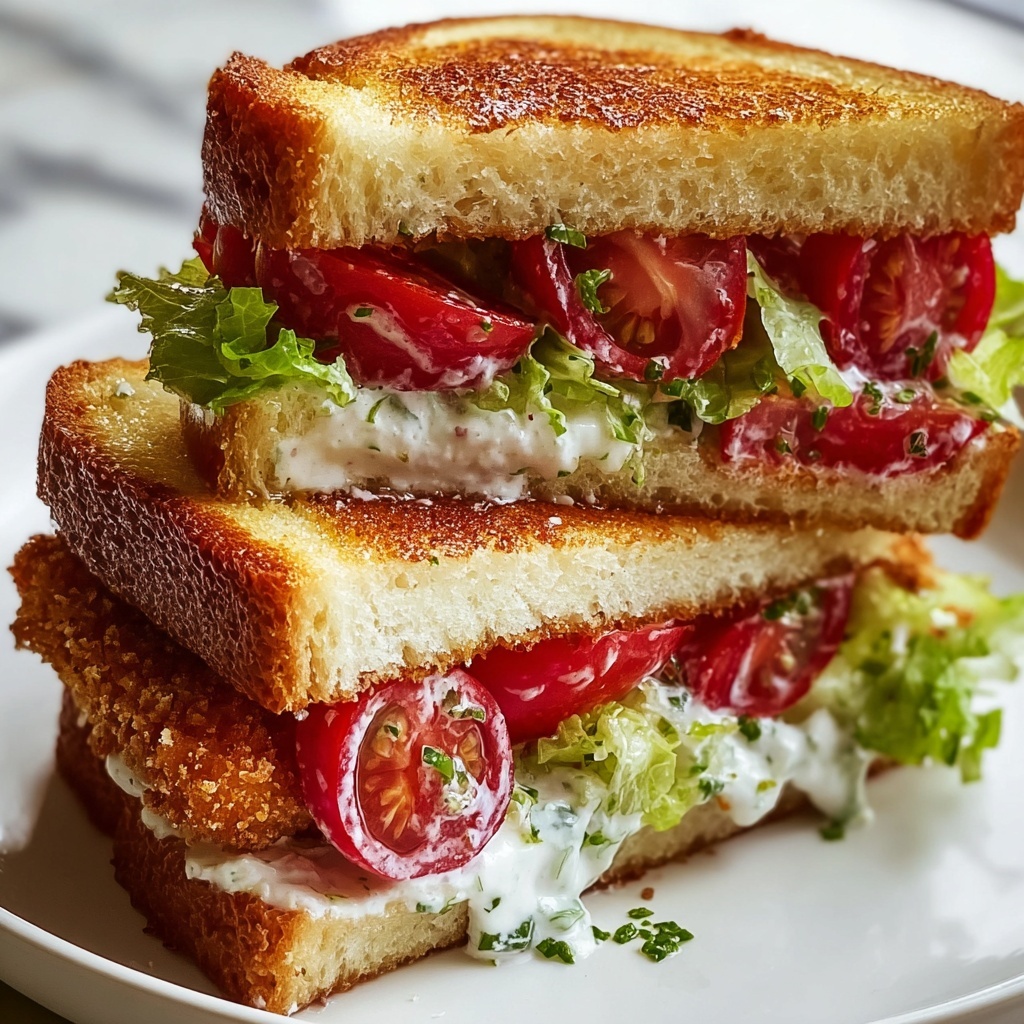 Crunchy Chicken Caesar Sandwich Recipe – Quick & Easy Recipe - Recipe Image