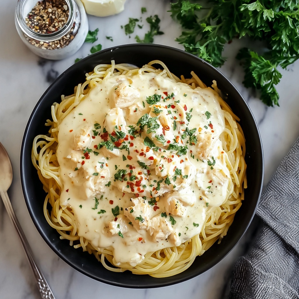Creamy Chicken Spaghetti Recipe - Recipe Image