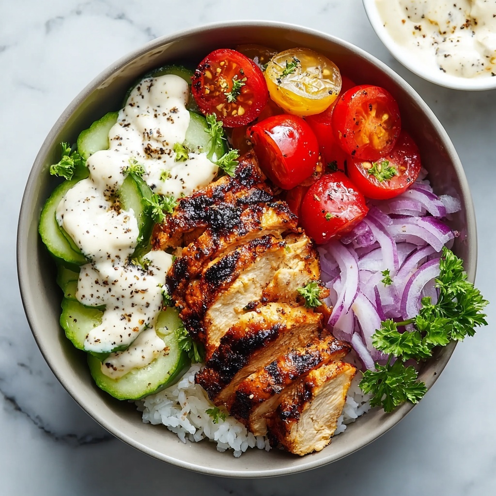 Healthy Chicken Shawarma Bowl Recipe - Recipe Image