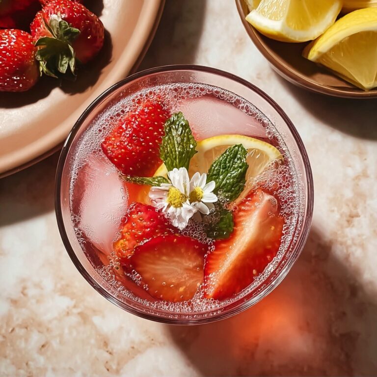Springtime Strawberry Sipper Mocktail Recipe