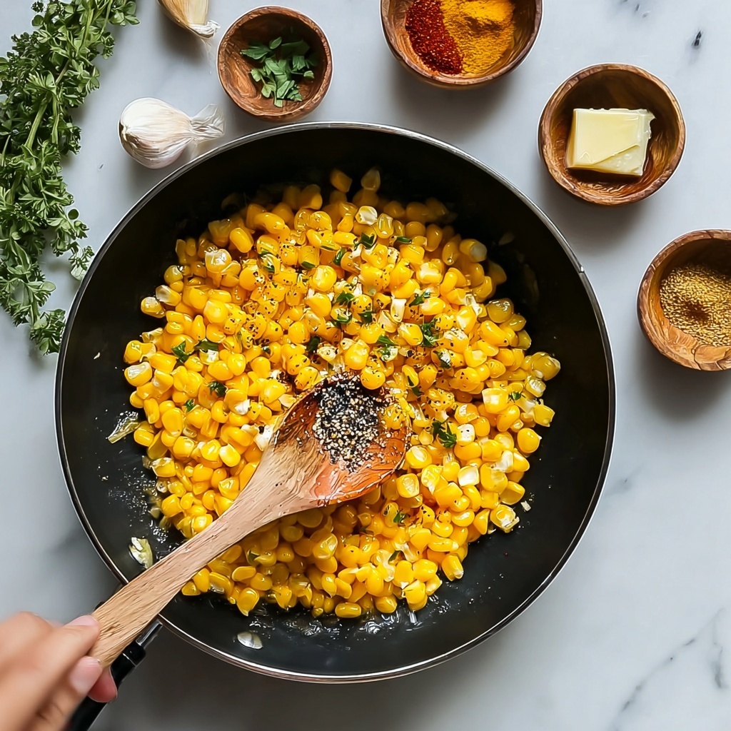 Skillet Corn with Honey Butter Recipe - Recipe Image
