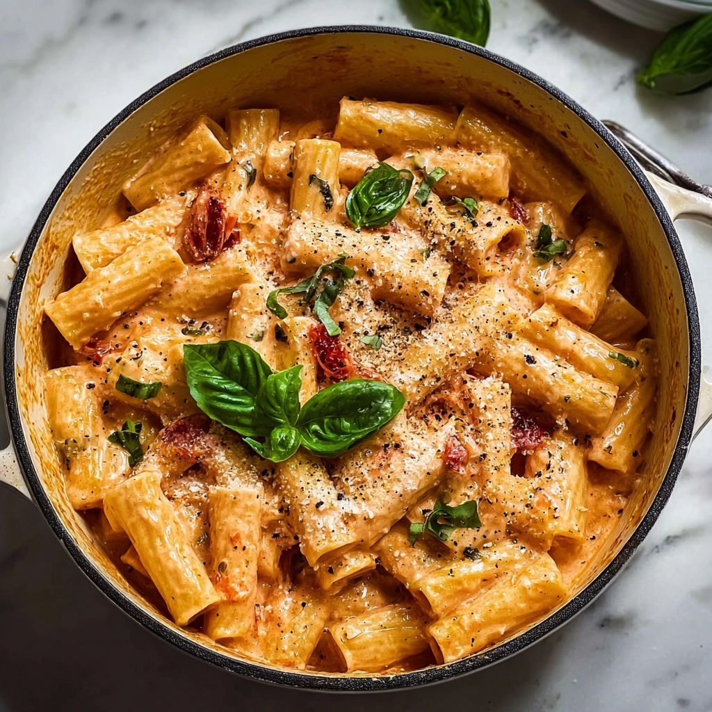 One Pot Creamy Hummus Pasta: An Amazing Ultimate Recipe - Recipe Image