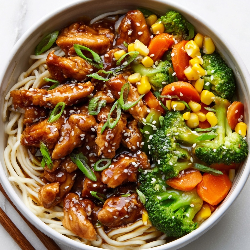Honey Sesame Chicken Noodle Bake Recipe - Recipe Image