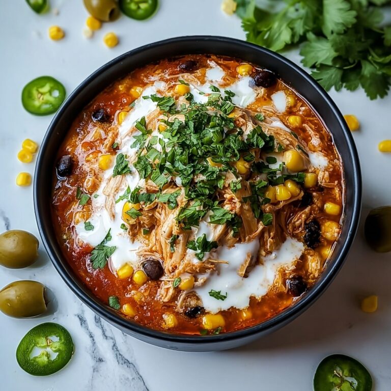 Hearty Crockpot Chicken Enchilada Casserole Recipe