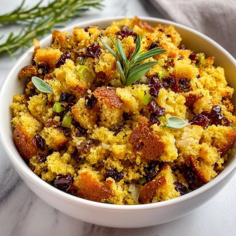 Savory Herb-Infused Baked Cornbread Stuffing Recipe