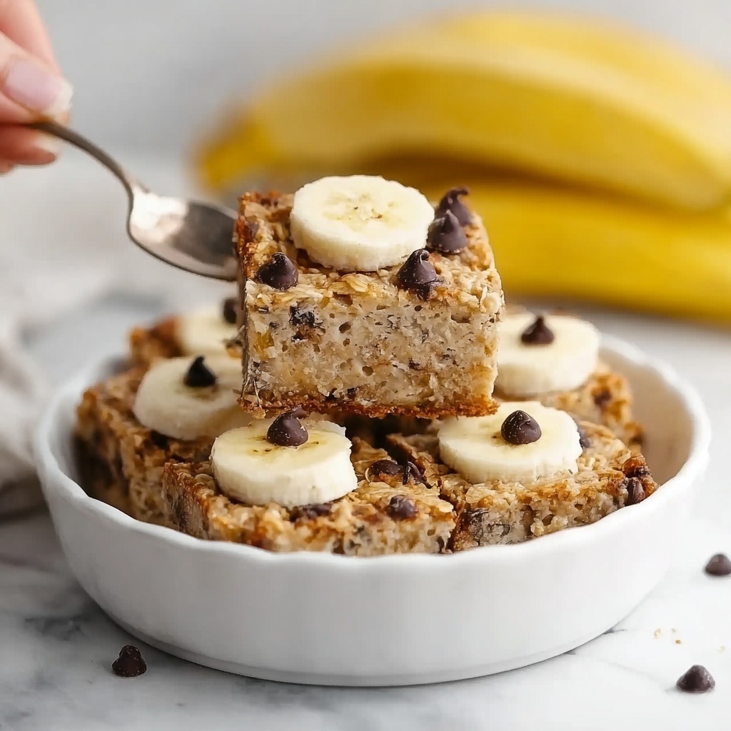 Baked Banana Chocolate Chip Oatmeal Recipe - Recipe Image