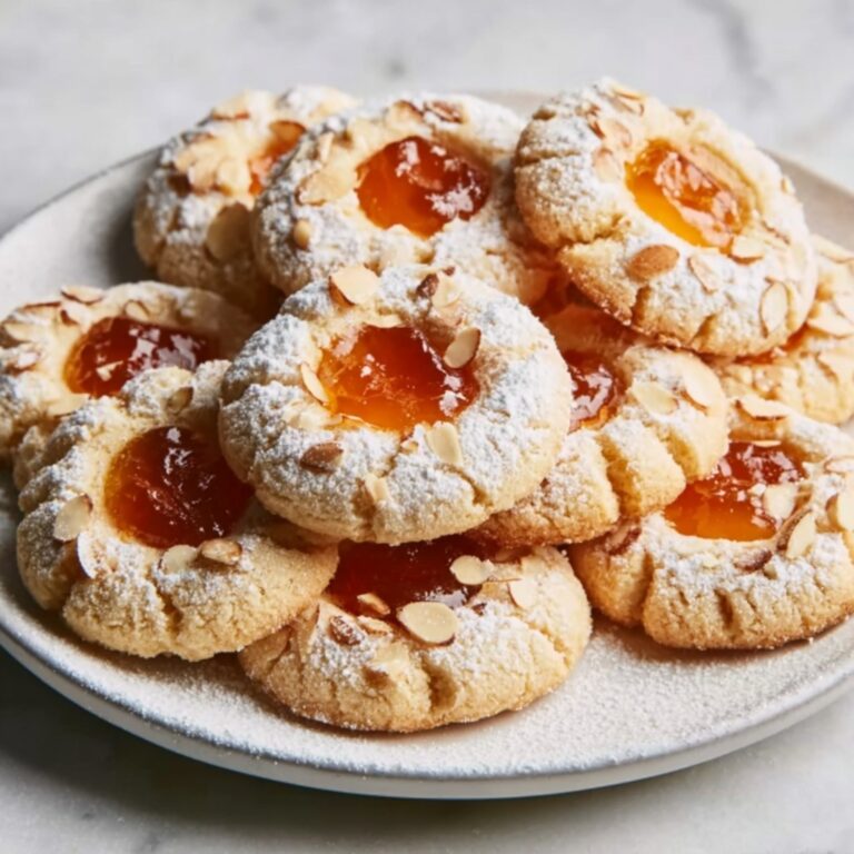 Apricot Almond Thumbprint Cookies Recipe
