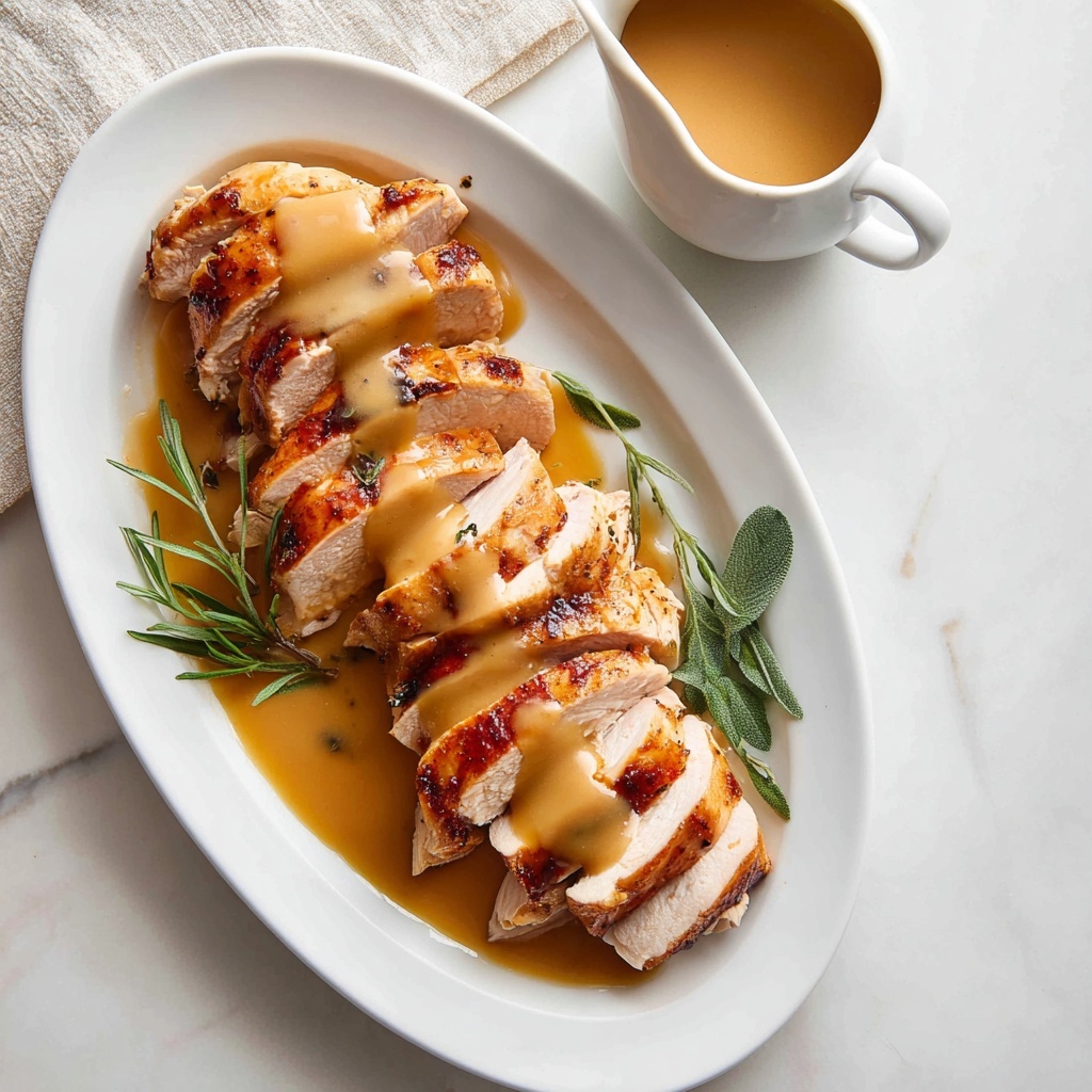 Slow Cooker Turkey Breast with Crispy Skin and Savory Gravy Recipe - Recipe Image