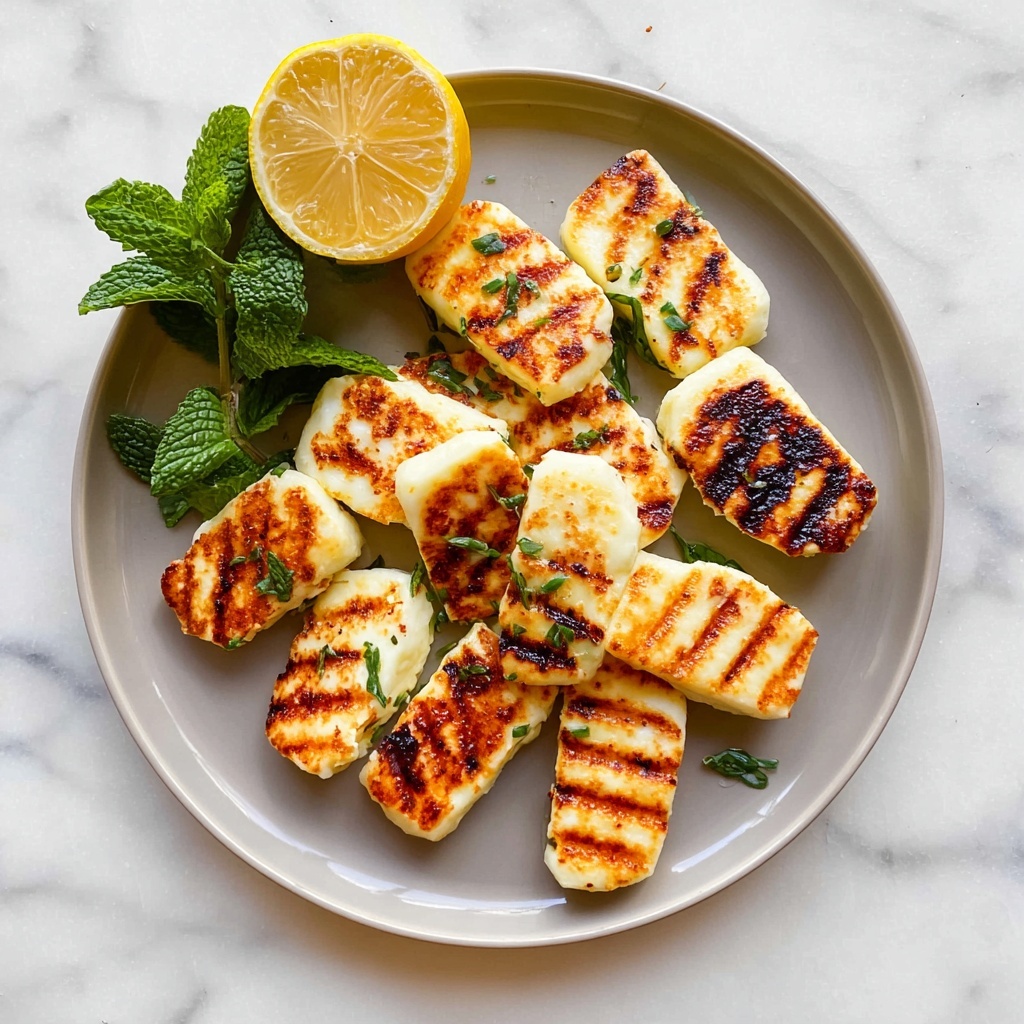 Grilled Halloumi with Lemon and Herbs Recipe - Recipe Image