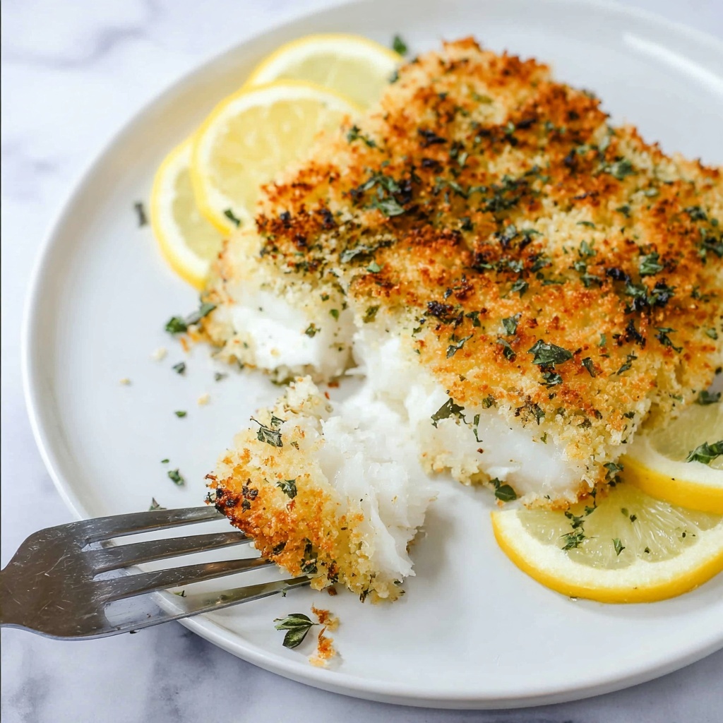 Crispy Baked Halibut Recipe - Recipe Image