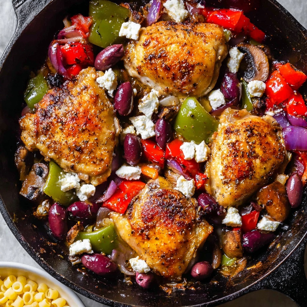 Oven Baked Greek Chicken with Veggies Recipe - Recipe Image