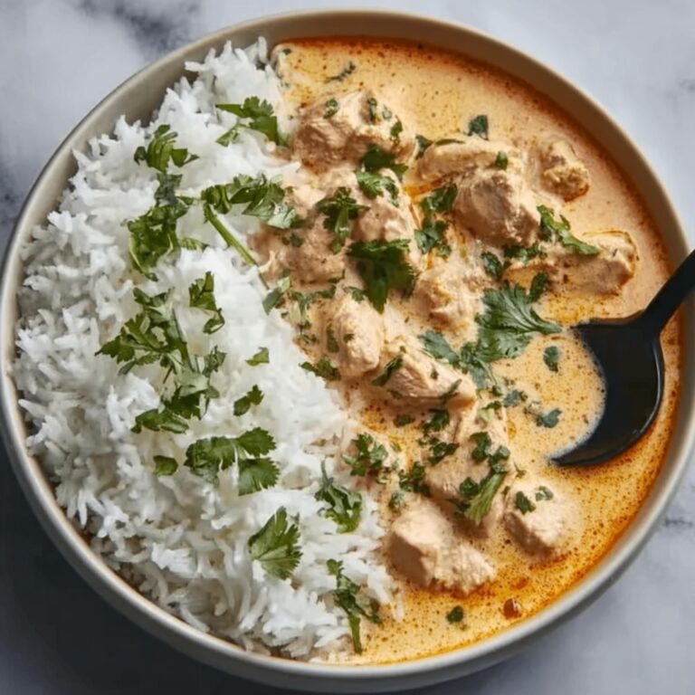 Easy Homemade Chicken Korma with Flatbread or Rice Recipe