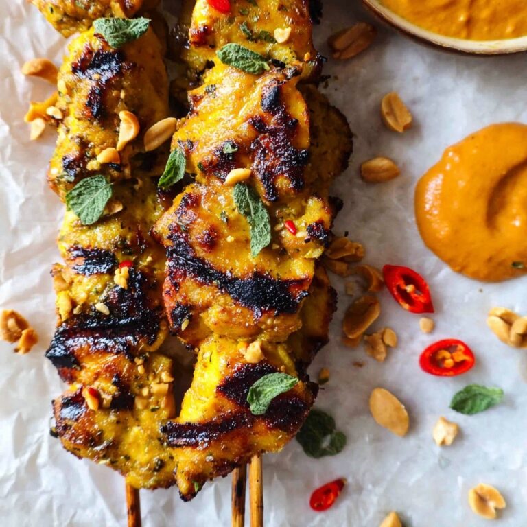 Thai Chicken Satay Skewers Recipe