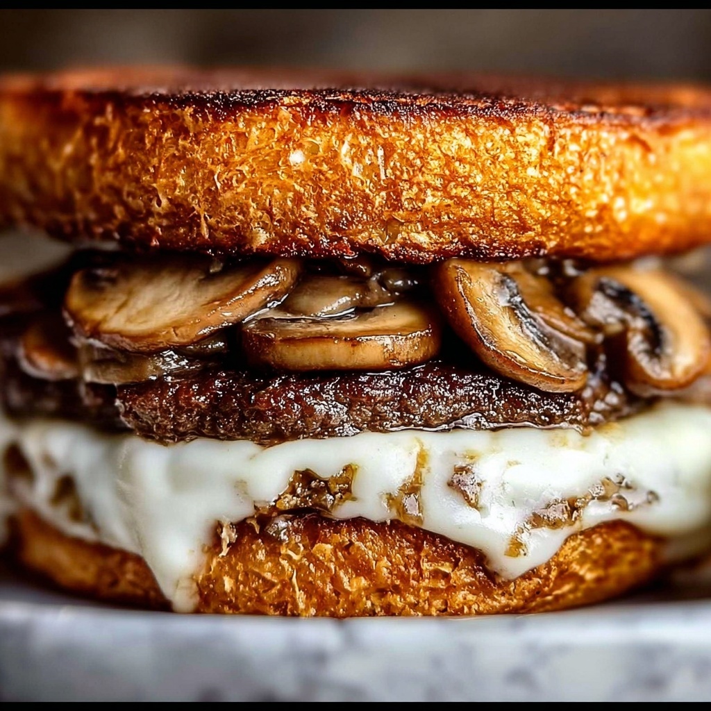 Mushroom Swiss Patty Melt: An Amazing Ultimate Breakfast Choice Recipe - Recipe Image