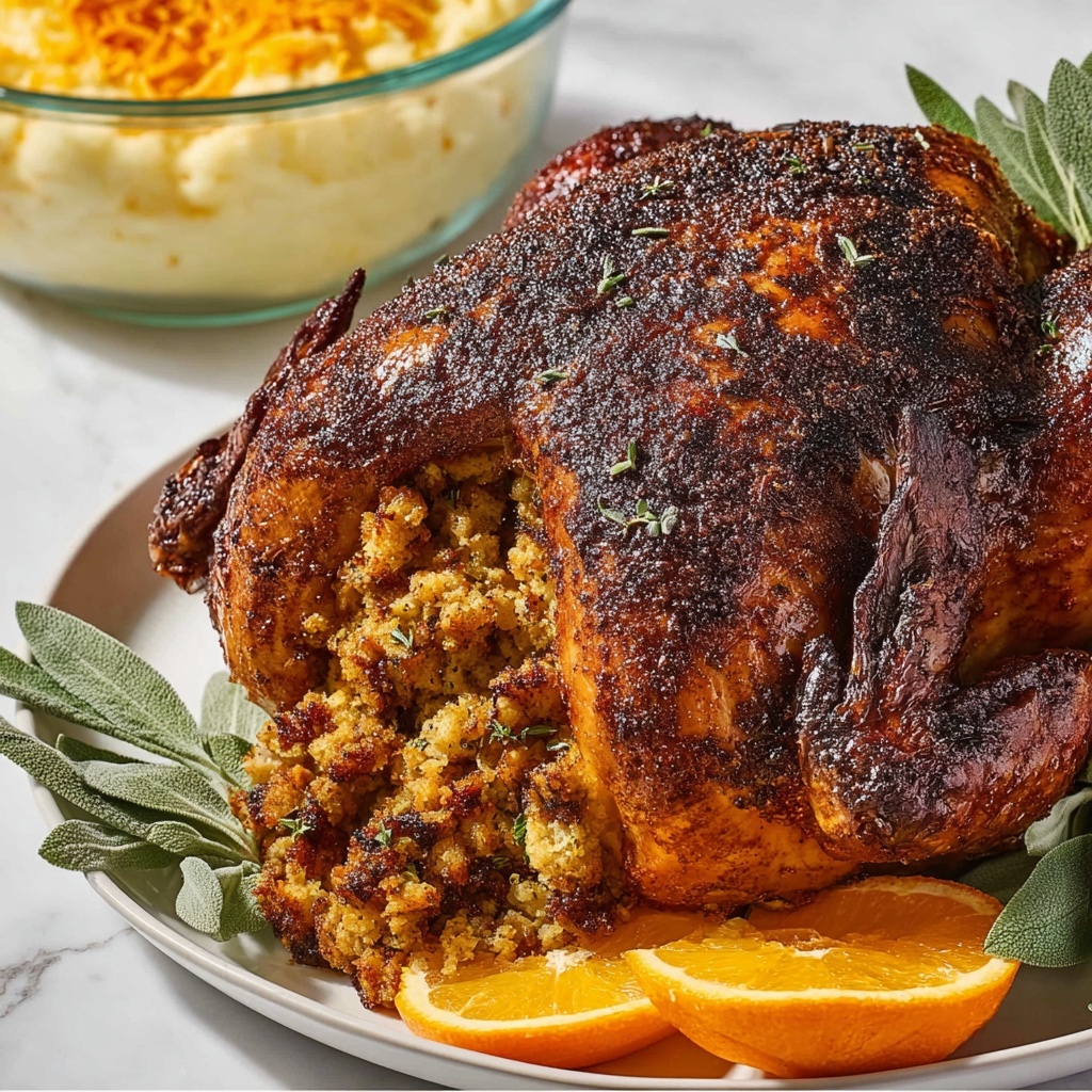 Dry Brined Roast Turkey with Orange and Herb Rub Recipe - Recipe Image
