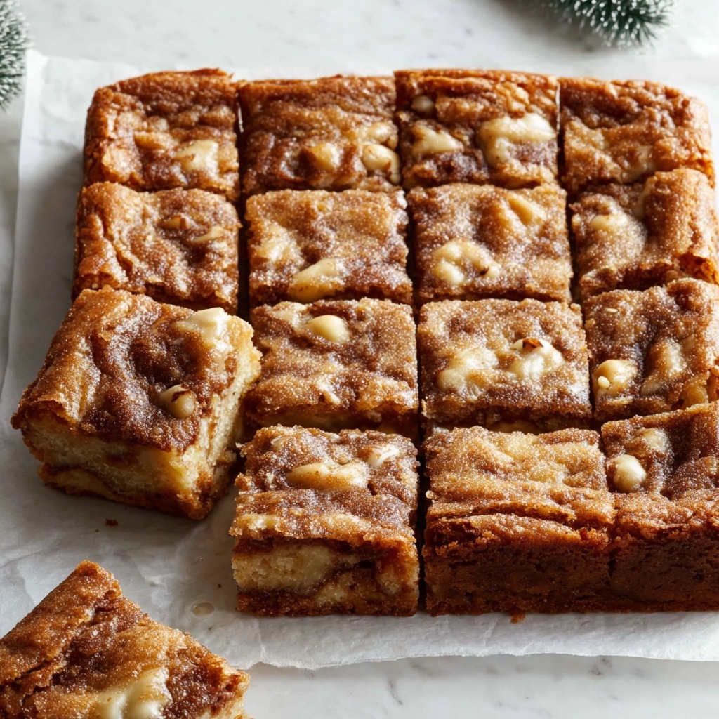 Gingerbread Blondies with White Chocolate Recipe - Recipe Image