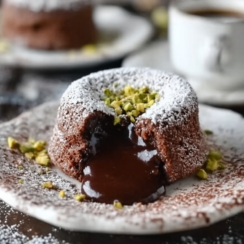 Pistachio Chocolate Lava Cakes Recipe - Recipe Image