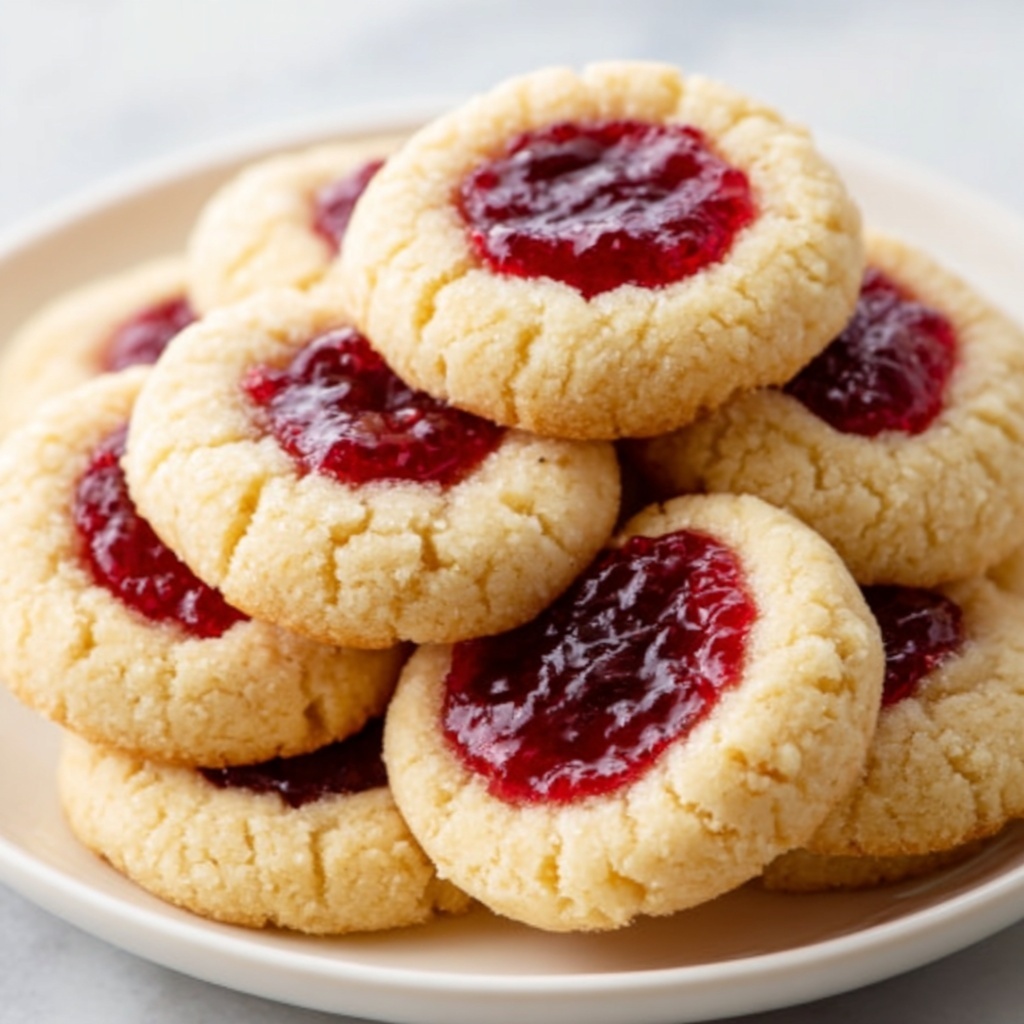 Thumbprint Cookies with Raspberry Preserves Recipe - Recipe Image