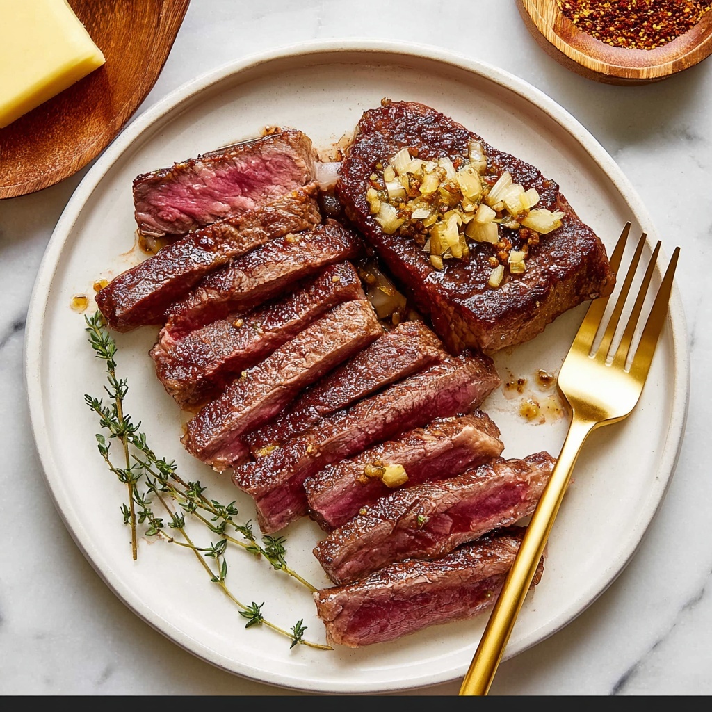 Sous Vide Steak with Herb-Infused Butter and Perfect Seared Crust Recipe - Recipe Image
