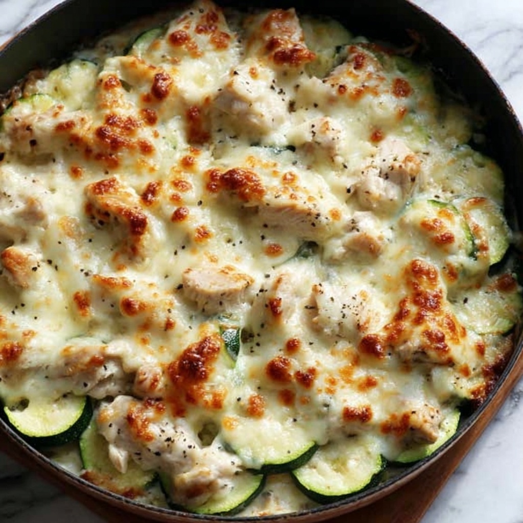 Cheesy Chicken Zucchini Casserole Recipe - Recipe Image