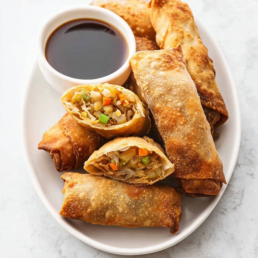 Air Fryer Egg Rolls with Spicy Ponzu Sauce Recipe - Recipe Image