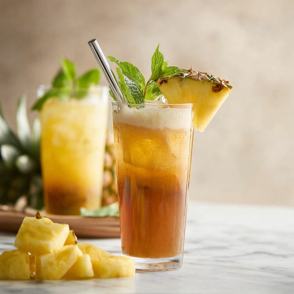 Skinny Pineapple Sweet Tea Recipe - Recipe Image