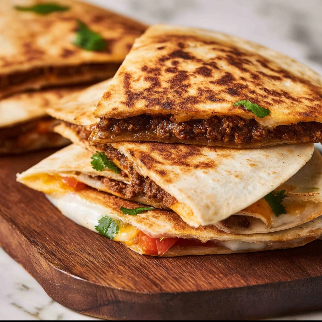 Beef Foldover Quesadilla Hack (Viral Tik Tok Recipe) Recipe - Recipe Image