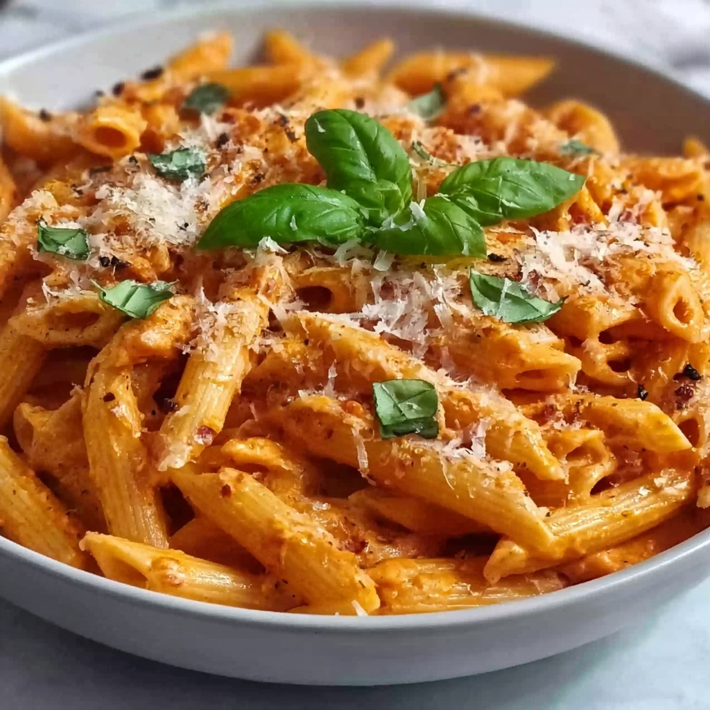 Creamy Tomato Garlic Pasta Recipe - Recipe Image