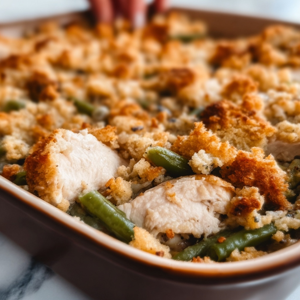 Crockpot Chicken and Stuffing Bake Recipe - Recipe Image