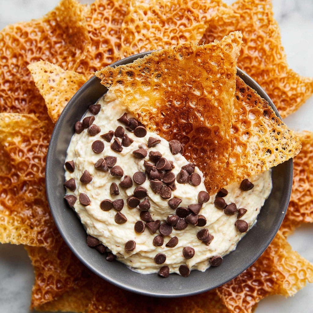 Cannoli Dip with Homemade Wonton Chips Recipe - Recipe Image