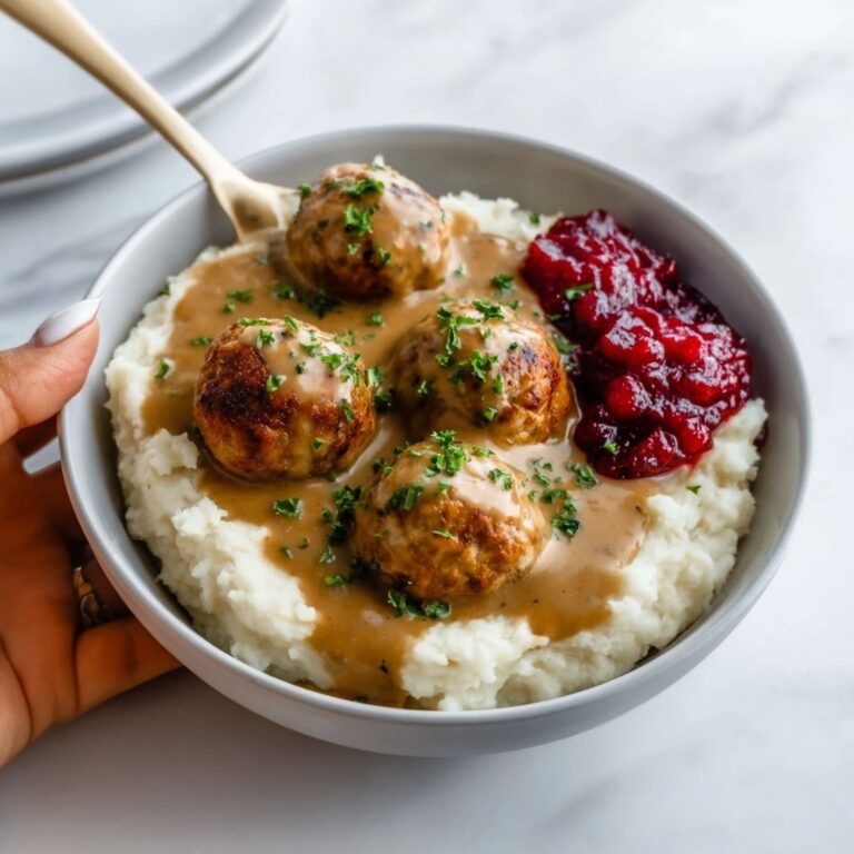 Chicken Swedish Meatballs in Creamy Gravy Recipe