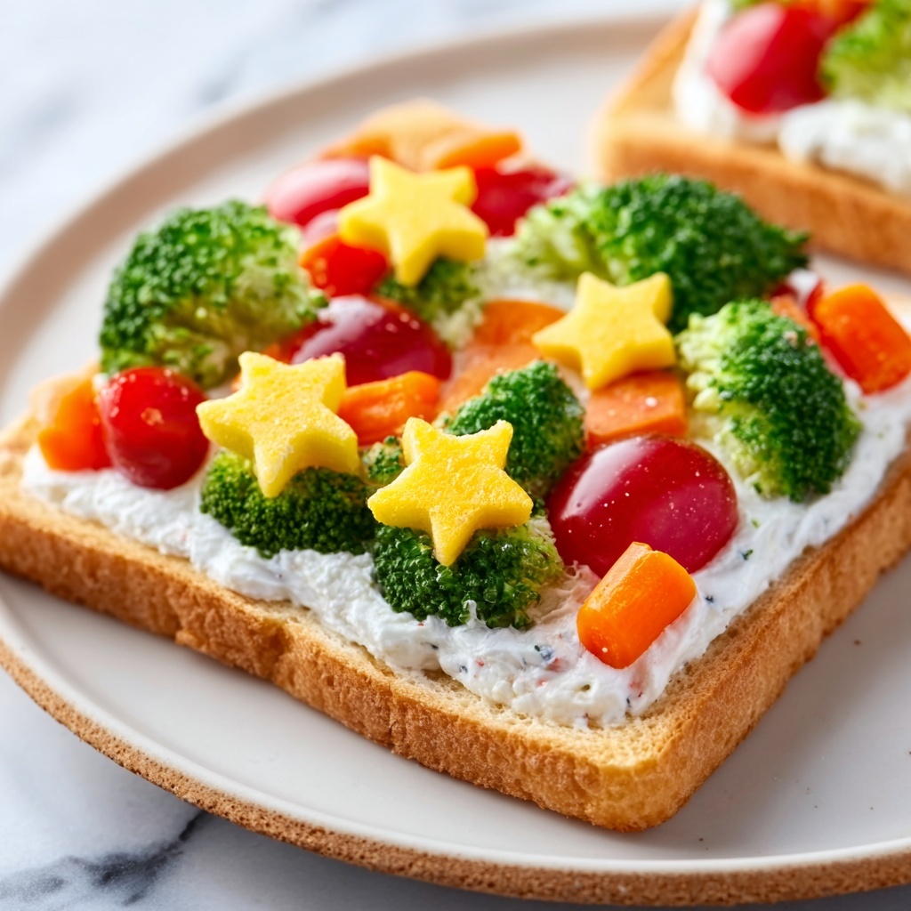 Christmas Veggie Pizza with Crescent Crust Recipe - Recipe Image