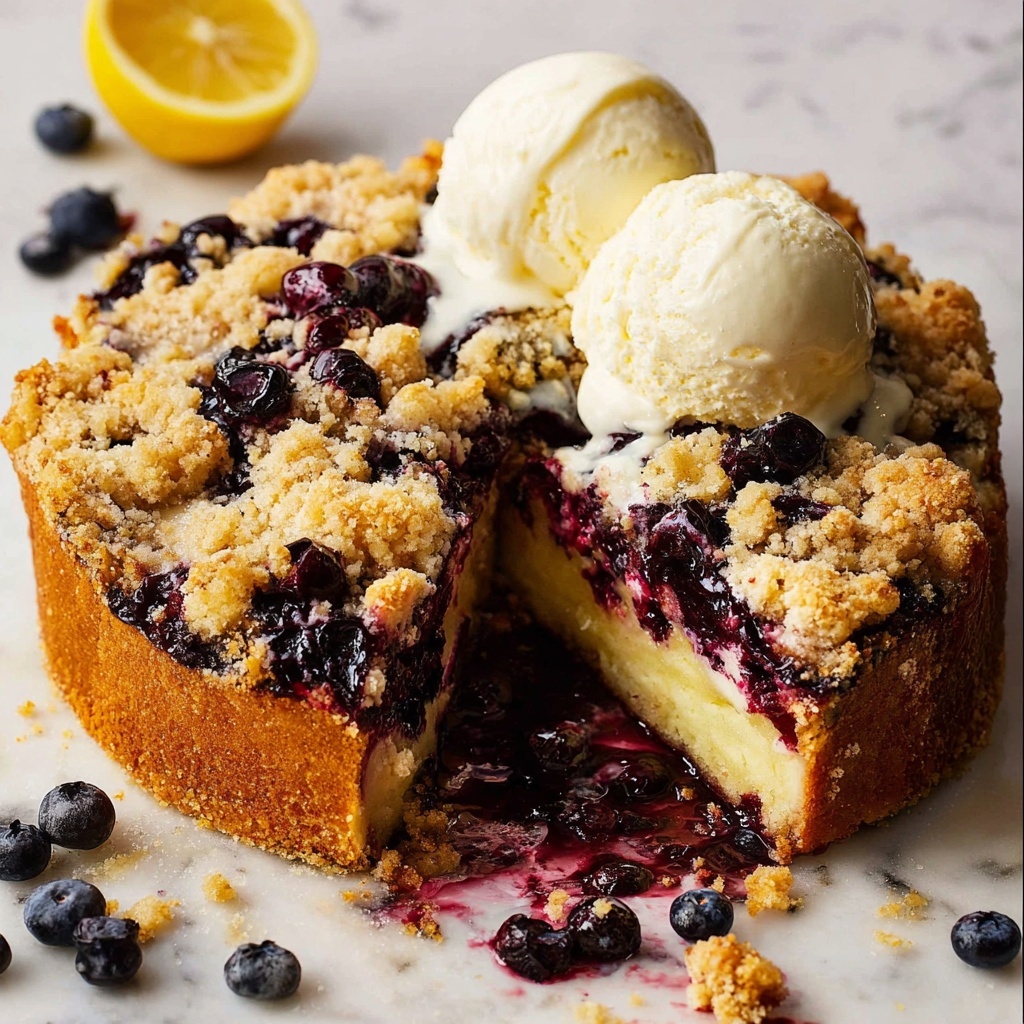 Bursting Blueberry Crumb Cake Recipe - Recipe Image