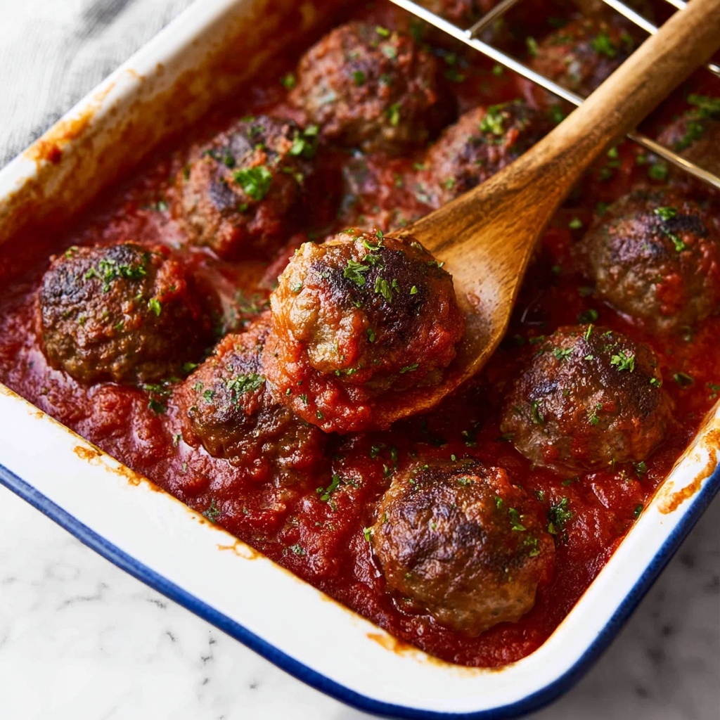 Oven Baked Italian Meatballs Recipe - Recipe Image