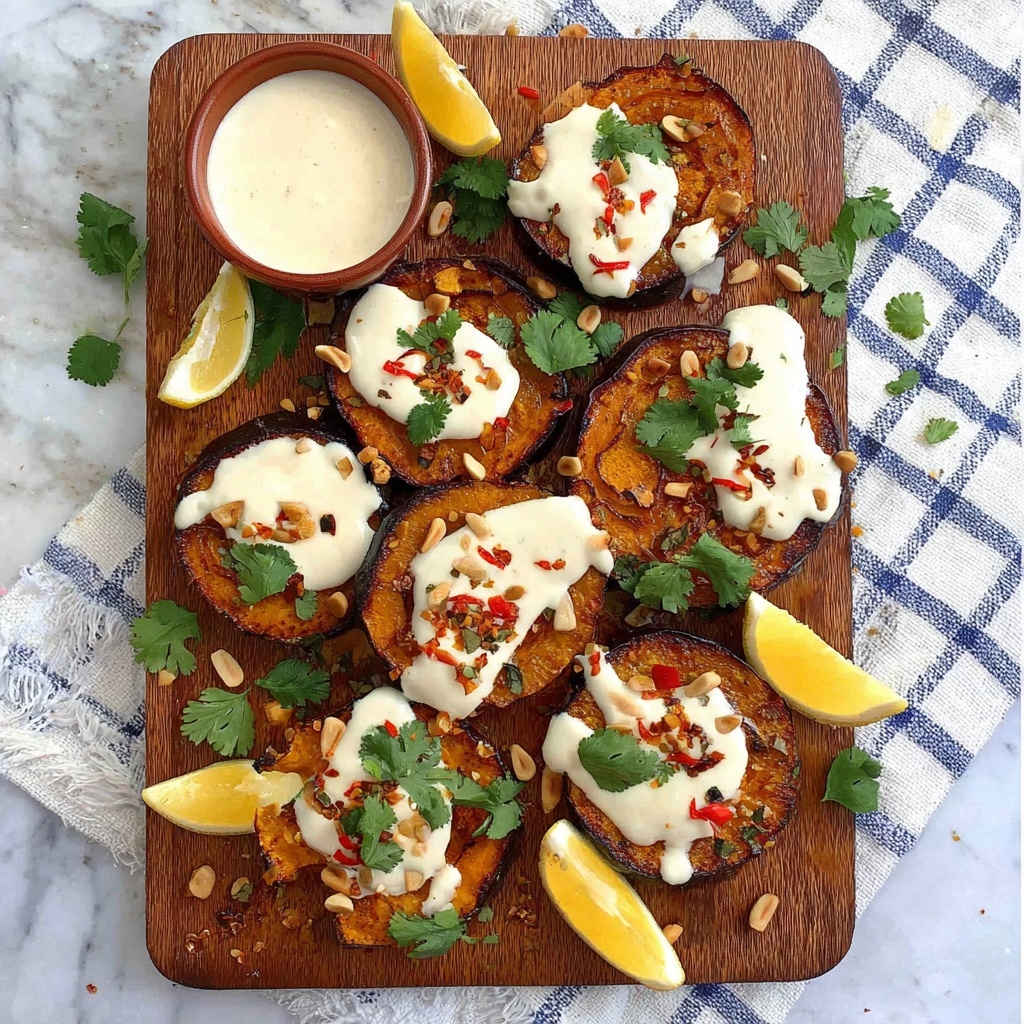 Cinnamon Roasted Pumpkin with Greek Yogurt, Pine Nuts, and Spicy Chilli Recipe - Recipe Image