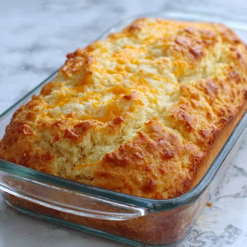 Easy Cheddar Cheese Bread Recipe - Recipe Image