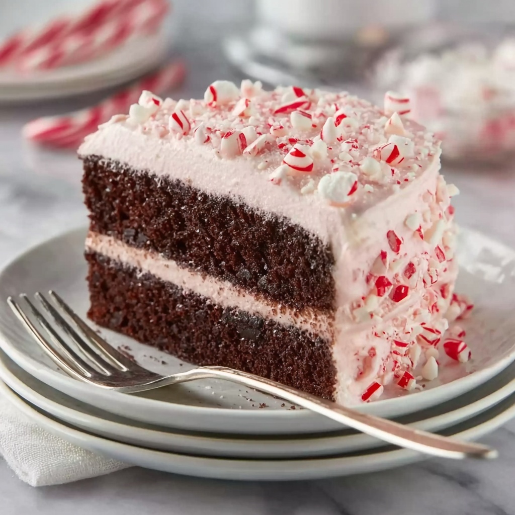Festive Peppermint Cake Recipe - Recipe Image