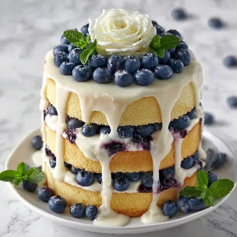 Dreamy Blueberry Shortcake Cake Recipe